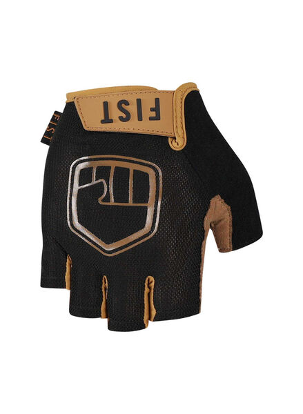 Fist Black N Tan Half Finger Adult Glove